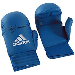 Перчатки Adidas для Каратэ WKF. Синие.