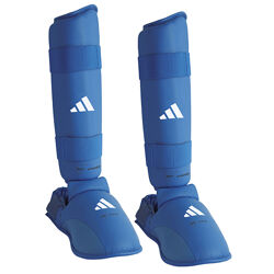Захист гомілки та стопи Adidas для Карате WKF. Синій.