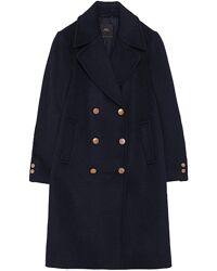Шерстяное двубортное пальто Zara
