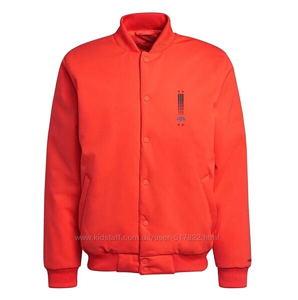 куртка-бомбер adidas originals з графічним символом, помаранчева.