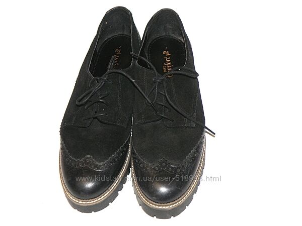 Туфли черные кожаные TU Sole Comfort р.7 26 см