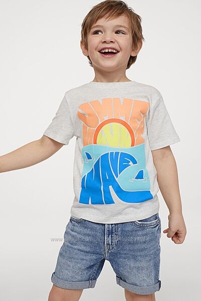 Бавовняні футболки для хлопців 4-6 років від H&M Швеція