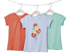 Набори з 3-х футболок для дівчат 1-2 роки фірми Lupilu Німеччина