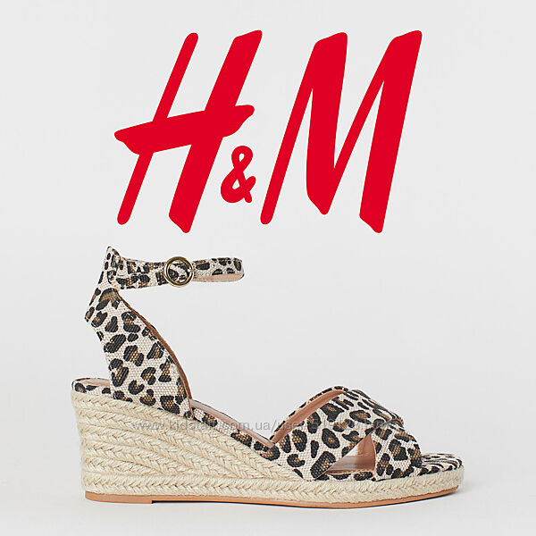 Босоніжки леопардові жіночі 40 розмір від H&M Швеція