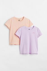 Комплект з 2х футболок для дівчат 2-4, 8-10 років від H&M Швеція