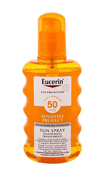 Солнцезащитный спрей спф Эуцерин Сан Eucerin Sun Spray Transparent SPF 200