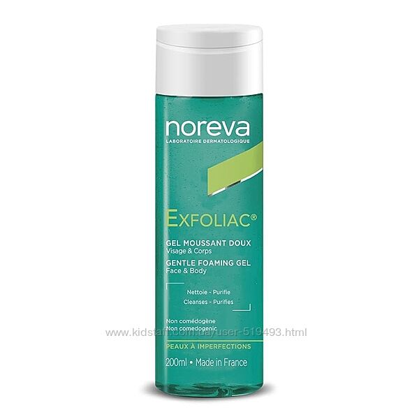 Очищающий гель для проблемной Мягкий Норева Эксфолиак Noreva Exfoliac Gel