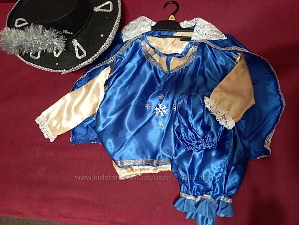 Костюм мушкетера, принца, 4-6років. Такого не буде ні в кого