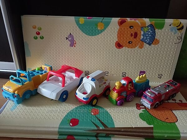 Пожарная, скорая, машина, автослесарь, поезд. Коробкой