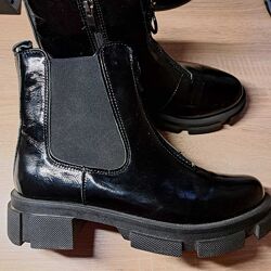 Лакові челсі на флісі, 40р. натуральна шкіра