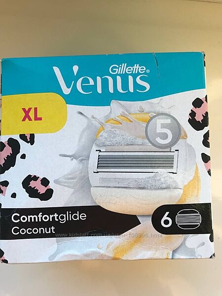 Gillette Venus Olay упаковка 6 картриджів