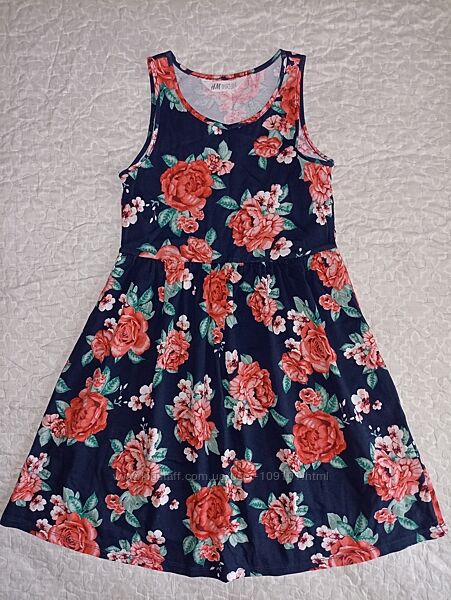 Продам летнее платье фирмы H&M, размер 8-10лет.