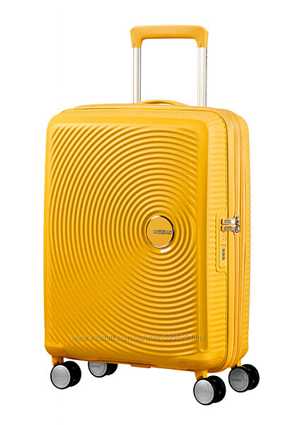 Чемодан American tourister  Soundbox golden yellow  55cm 