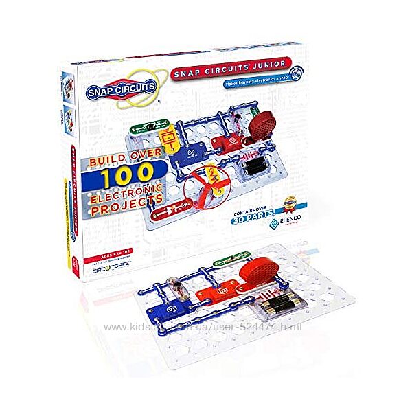 Электронный конструктор из США Elenco Snap Circuits 100 вариантов сборки