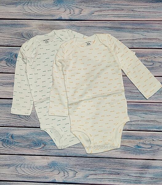 Бодики Carters размер 12 месяців картерс одежда для новорожденных бодіки
