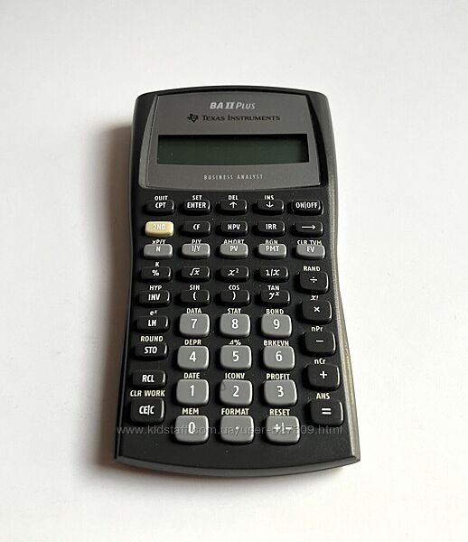 Калькулятор Texas Instruments TI BA II Plus для экзамена CFA б/у