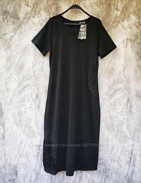  Красивое женское трикотажное платье, Турция , сукня жіноча, батал 56р. 
