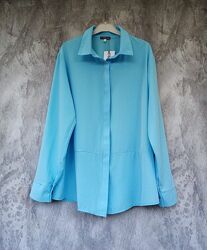 Женская рубашка с длинным рукавом, блуза, блузка, жіноча сорочка, 54р.