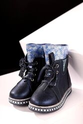  Зимові черевики для дівчинки, зимові сапожки, зимние детские ботинки