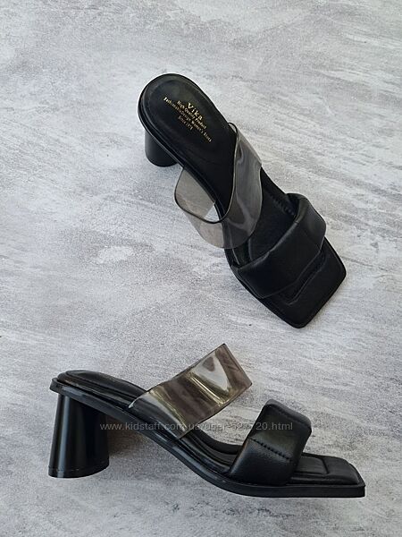 Жіночі літні шльопанці на підборах, босоніжки, шлепанцы на каблуке, див. за