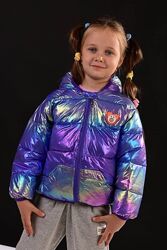 Яскрава демісезонна куртка для дівчаток, демисезонная куртка для девочек