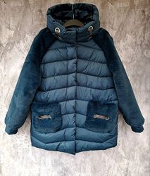  Зимова жіноча тепла куртка, зимняя женская теплая куртка, 54р.
