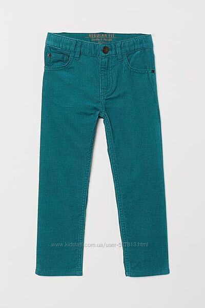 Вельветовые штаны h&m 7-8 лет