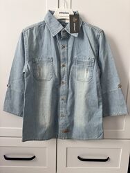 Рубашка-жакет джинсова на дівчинку 140 см.