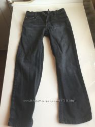Стильные черные джинсы детские 128см 6-8 лет