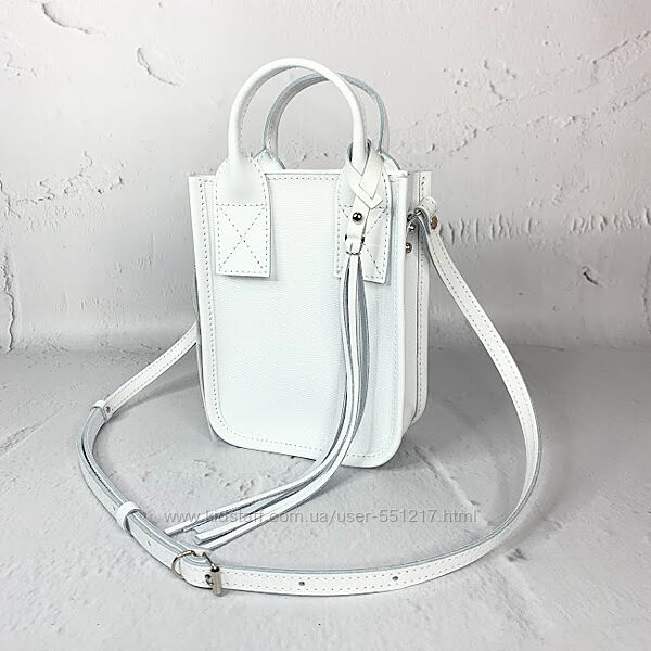 Сумка-кросс боди женская кожаная цвета