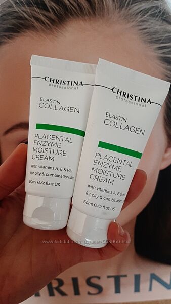 Christina Elastin Collagen With Vitamins A, E & HA Moisture Cream. Распив