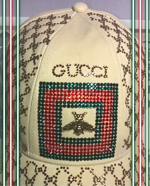 Кепка Gucci Gucci 2023 стильная копия со стразами Сваровски 
