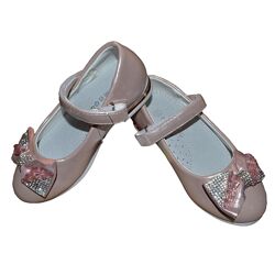 Нарядные туфли для девочки 27,28 размер, кожаная стелька, супинатор, на утренник, 105-052-09
