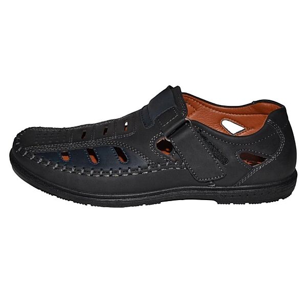 Летние мужские мокасины на липучке 40,41,42,43,45 размер, облегченные туфли, сандалеты, 105-54-622