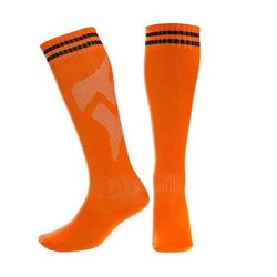 Гетры футбольные ярко-оранжевые, 27-34 размер, 208-603-25