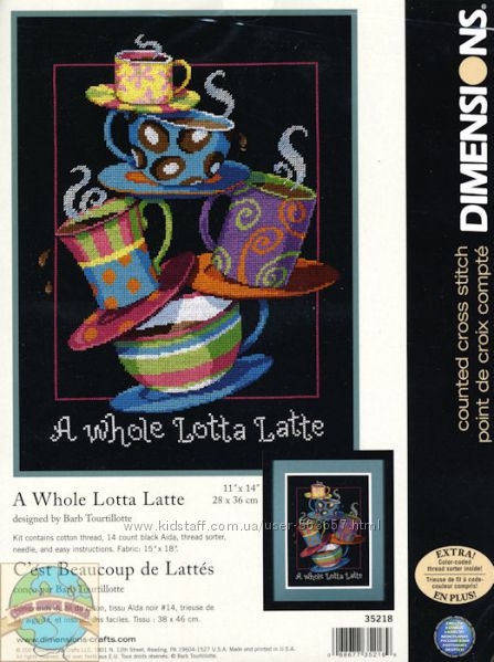 Набір для вишивання Dimensions A Whole Latta Latte 35218