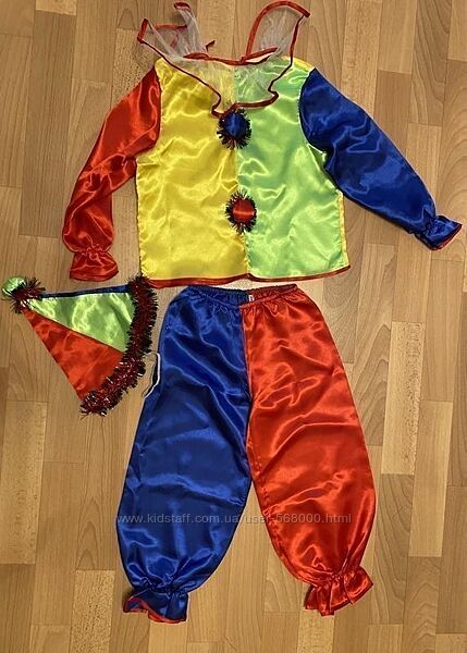 Новорічний костюм клоуна на 3-4 роки