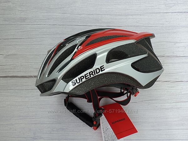 Велошлем SUPERIDE-81 Silver, велосипедный шлем