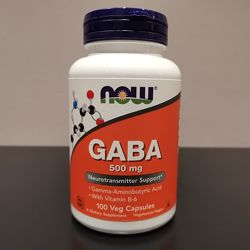Now Foods Gaba /  Гамк с В6 - 500 мг - 100 капсул