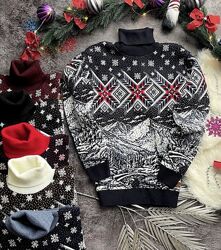 Новорічний светр на святкову фотосесію M, L, XL