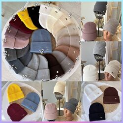 Шапка лопатка подвійна з відворотом onesize 55-59 18 кольорів