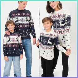 дитячі та дорослі Святковий новорічний светр