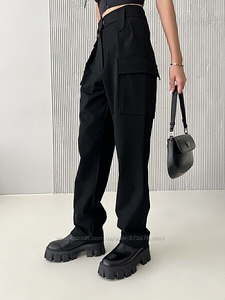 Трендові брюки італійська костюмка XS, S, M, L, XL