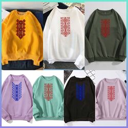 Двунитка Розміри 42 до 56 Світшот патріотичний OverSizе