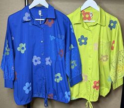 Італія на ог до 138 см 14 кольорів Блуза з квітами Италия