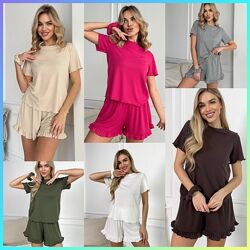 42-44, 46-48, 50-52 Костюм трикотаж рубчик