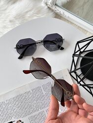 Новинка 2024 Окуляри 6-кутні окуляри No logo Сонцезахисні окуляри  солнцеза