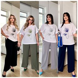 р.42 до 56р. Костюм жіночій вільного крою