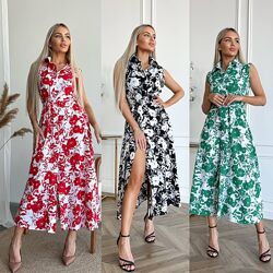 S, M, L, XL Жіноча сукня довжини міді