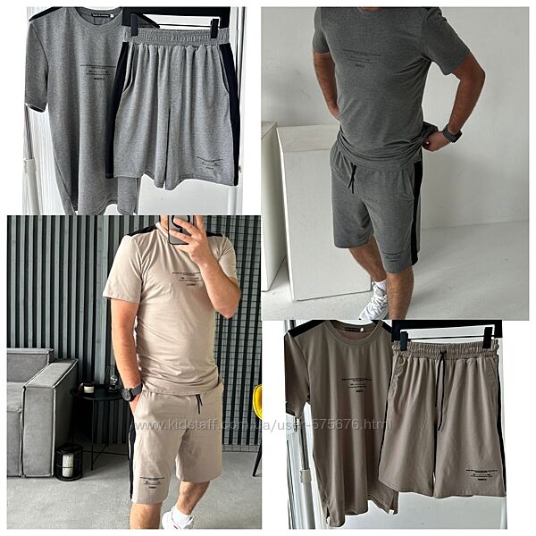 m l xl 2хл Чоловічий костюм футболка та шорти